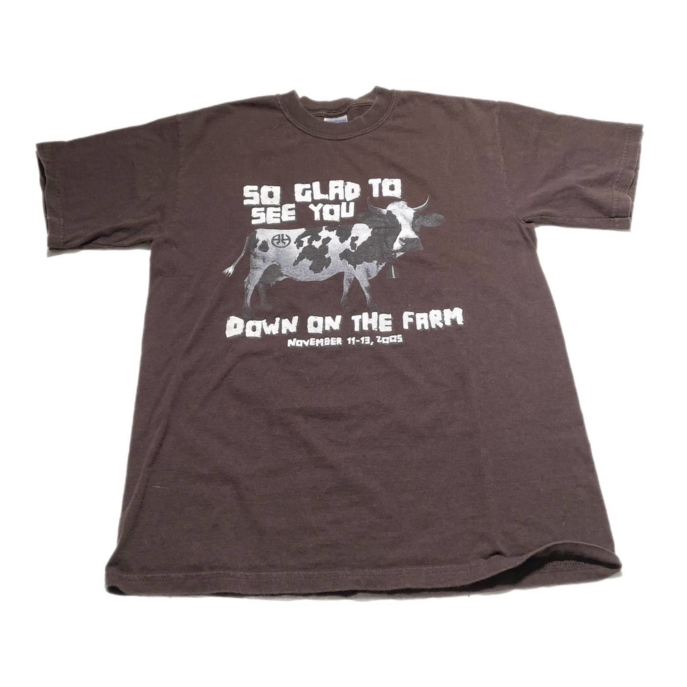 Vintage Y2K Cow Farm Shirt Size Medium